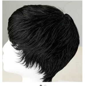 Ashro Jorja Short Wig black with some gray